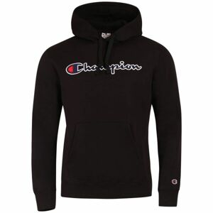 Champion HOODED SWEATSHIRT Pánska mikina, čierna, veľkosť XXL