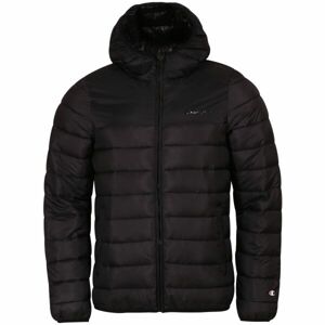 Champion RIPSTOP WOVEN HOODED JACKET Pánska zimná bunda, čierna, veľkosť S