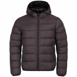 Champion PLAIN WOVEN NYLON HOODED JACKET  Pánska zimná bunda, tmavo sivá, veľkosť S