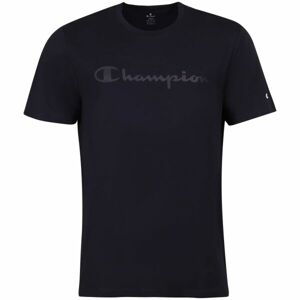 Champion CREWNECK LOGO T-SHIRT Pánske tričko, tmavo modrá, veľkosť S