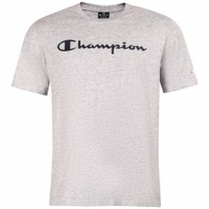 Champion CREWNECK LOGO T-SHIRT Pánske tričko, sivá, veľkosť XXL