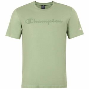 Champion CREWNECK LOGO T-SHIRT Pánske tričko, svetlo zelená, veľkosť L