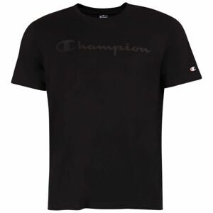 Champion CREWNECK LOGO T-SHIRT Pánske tričko, tmavo sivá, veľkosť XXL