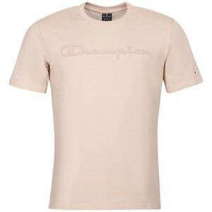 Champion CREWNECK LOGO T-SHIRT Pánske tričko, ružová, veľkosť XL