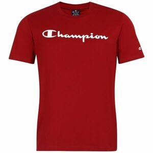 Champion CREWNECK LOGO T-SHIRT Pánske tričko, červená, veľkosť L