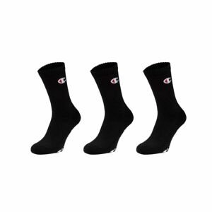 Champion 3PK CREW SOCKS Unisexové ponožky, čierna, veľkosť 35-38