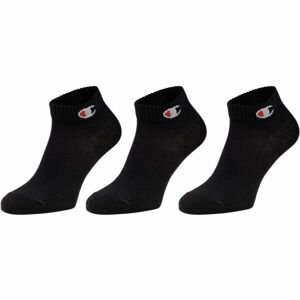 Champion 3PK QUARTER SOCKS  Ponožky, čierna, veľkosť 43-46
