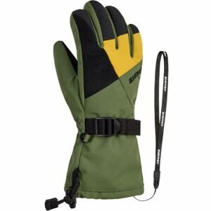 Ziener LANI GTX JR Detské lyžiarske rukavice, tmavo zelená, veľkosť 5