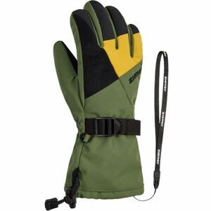 Ziener Detské lyžiarske rukavice Detské lyžiarske rukavice, tmavo zelená, veľkosť 7.5