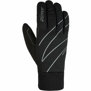 Ziener Dámske rukavice na bežky Dámske rukavice na bežky, čierna, veľkosť 6.5