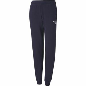 Puma TEAMGOAL 23 CASUALS PANTS JR Chlapčenské futbalové tepláky, tmavo modrá, veľkosť 164