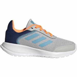 adidas TENSAUR RUN 2.0 K Detská športová obuv, sivá, veľkosť 38 2/3