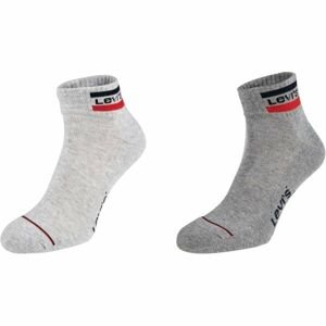 Levi's MID CUT SPRTWR LOGO 2P Ponožky, sivá, veľkosť 43-46
