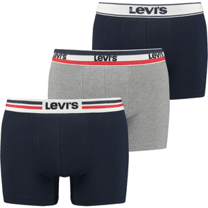 Levi's® GIFTBOX ICONIC COTTON WB BOXER BRIEF 3P Pánske boxerky, tmavo modrá, veľkosť