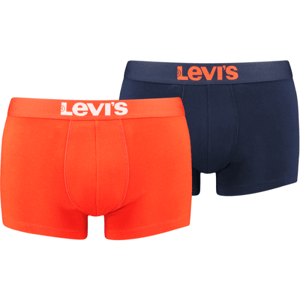 Levi's MEN SOLID BASIC TRUNK 2P Pánske boxerky, oranžová, veľkosť XL