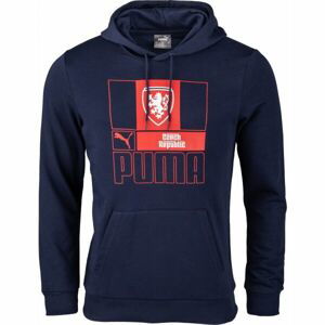 Puma FACR FTBLCORE HOODY RED Pánska mikina, tmavo modrá, veľkosť XXL