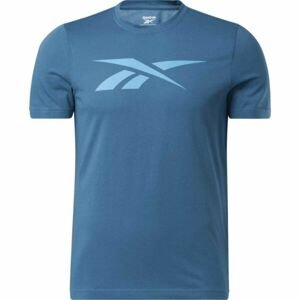 Reebok GS VECTOR TEE Pánske tričko, modrá, veľkosť XXXL