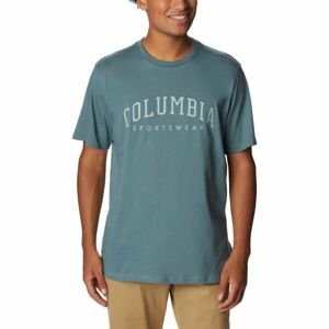 Columbia ROCKAWAY RIVER GRAPHIC SS TEE Pánske tričko, zelená, veľkosť XL