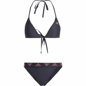 adidas TRIANGLE BIKINI Dámske dvojdielne plavky, tmavo sivá, veľkosť XL