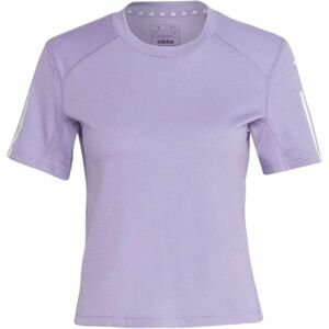 adidas TR-ES COT T Dámske skrátené tričko, fialová, veľkosť L