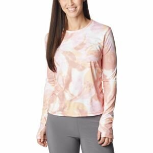 Columbia W SUN DEFLECTOR SUMMERDRY™ LS SHIRT Dámske športové tričko, ružová, veľkosť XS