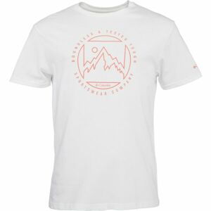 Columbia M RAPID RIDGE GRAPHIC TEE Pánske tričko, biela, veľkosť L