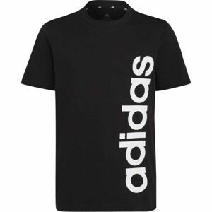 adidas U LIN TEE Chlapčenské tričko, čierna, veľkosť 164