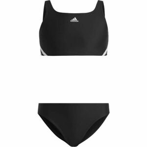 adidas 3S BIKINI Dievčenské dvojdielne plavky, čierna, veľkosť 128