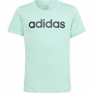 adidas ESS LIN T Dievčenské tričko, svetlo zelená, veľkosť 128