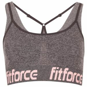 Fitforce BRANHILD Dámska fitness podprsenka, sivá, veľkosť S