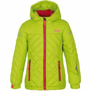 Loap FEBINA Detská lyžiarska bunda, zelená, veľkosť 116-128