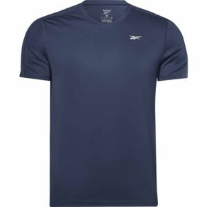 Reebok SS TECH TEE Pánske športové tričko, tmavo modrá, veľkosť XXL