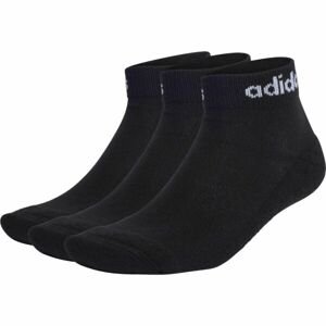 adidas C LIN ANKLE 3P Členkové ponožky, čierna, veľkosť L