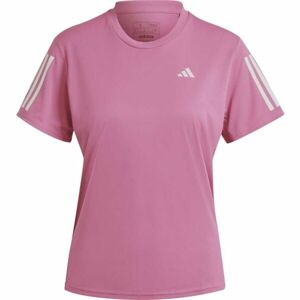 adidas OWN THE RUN TEE Dámske bežecké tričko, ružová, veľkosť XS