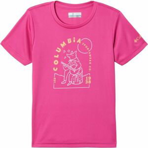 Columbia MIRROR CREEK SHORT SLEEVE GRAPHIC SHIRT Dievčenské tričko, ružová, veľkosť XL