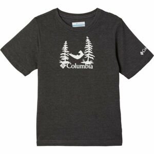 Columbia VALLEY CREED SHORT SLEEVE GRAPHIC SHIRT Detské tričko, čierna, veľkosť M