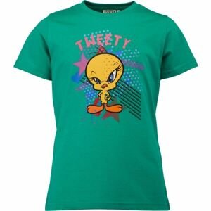 LOONEY TUNES TWEETY RICH Detské tričko, zelená, veľkosť 128-134