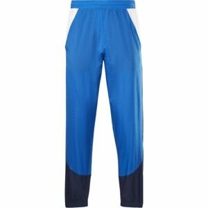 Reebok TRAIN WOVEN PANT Pánske šuštiakové nohavice, modrá, veľkosť M