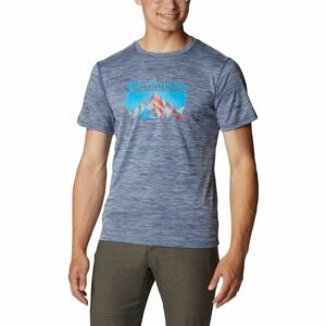 Columbia ZERO RULES SHORT Pánske tričko, modrá, veľkosť M
