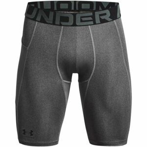 Under Armour HG ARMOUR LONG SHORTS Pánske kompresné kraťasy, sivá, veľkosť md