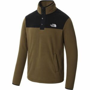 The North Face M HOMESAFE SNAP NECK FLEECE PULLOVER Pánska flísová mikina, khaki, veľkosť XL