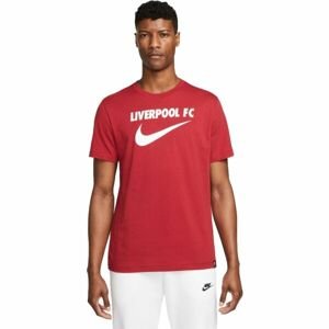 Nike LFC M NK SWOOSH TEE Pánske tričko, červená, veľkosť XL