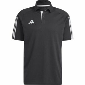 adidas TIRO23 C CO PO Pánska polo košeľa, čierna, veľkosť XL