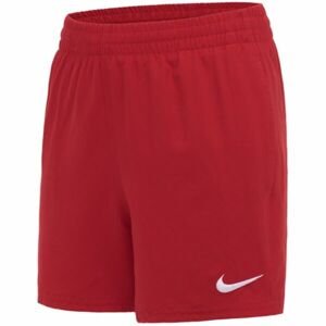 Nike ESSENTIAL 4 Chlapčenské kúpacie šortky, červená, veľkosť S