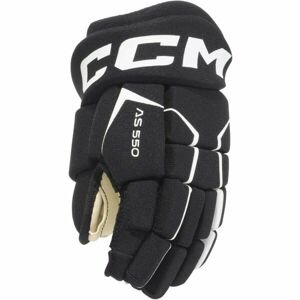 CCM TACKS AS 550 YT Detské hokejové rukavice, čierna, veľkosť