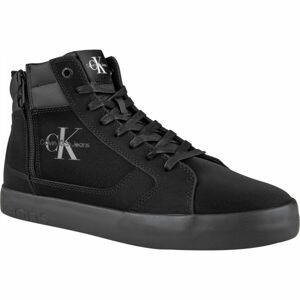 Calvin Klein VULCANIZED LACEUP MID ZIP Pánske členkové tenisky, čierna, veľkosť 44