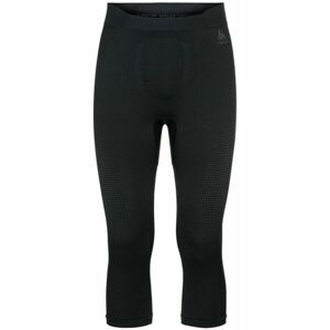 Odlo BL BOTTOM 3/4 PERFORMANCE WARM ECO Pánske funkčné trojštvrťové nohavice, čierna, veľkosť