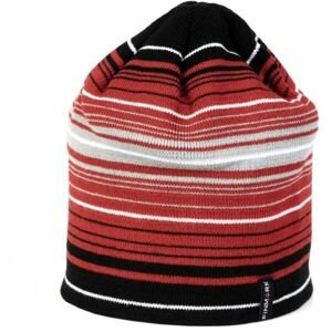 Finmark FC2215 Zimná pletená čiapka, červená, veľkosť UNI
