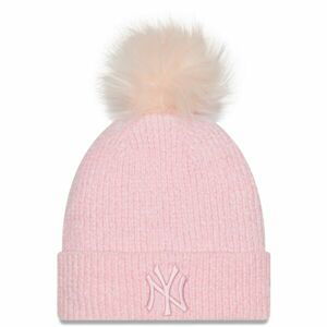 New Era MLB WMNS CHENILLE BOBBLE BEANIE NEW YORK YANKEES Klubová čiapka, ružová, veľkosť UNI