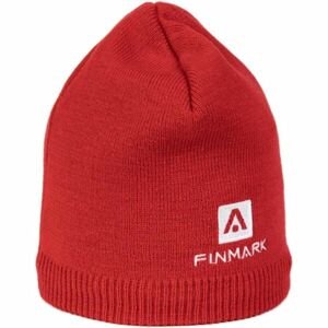 Finmark WINTER HUT Zimná pletená čiapka, červená, veľkosť UNI